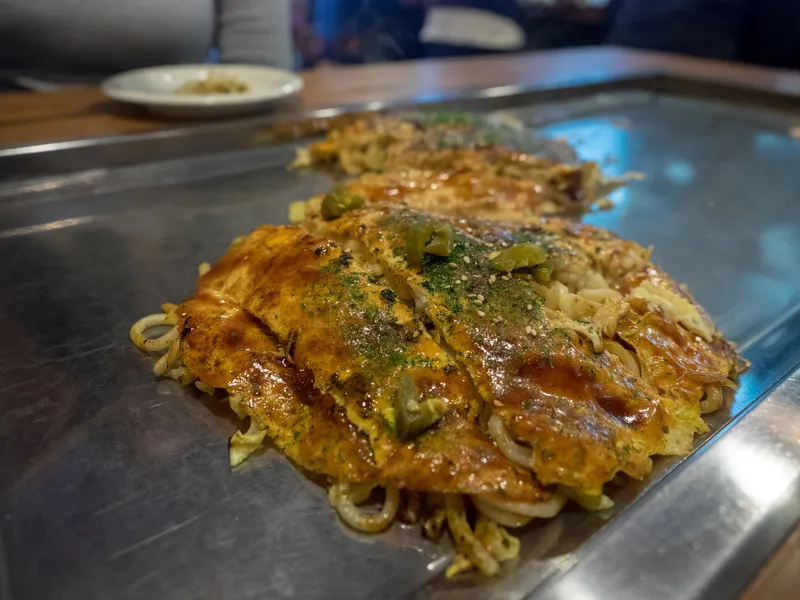 Okonomiyaki and Okonomimura in Hiroshima